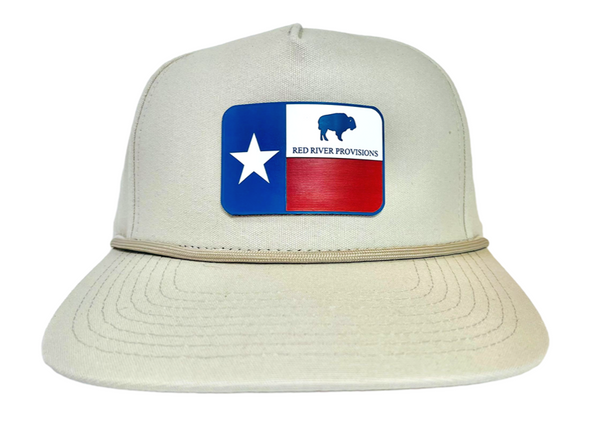 Texas Flag Red River Provision Rope Hat